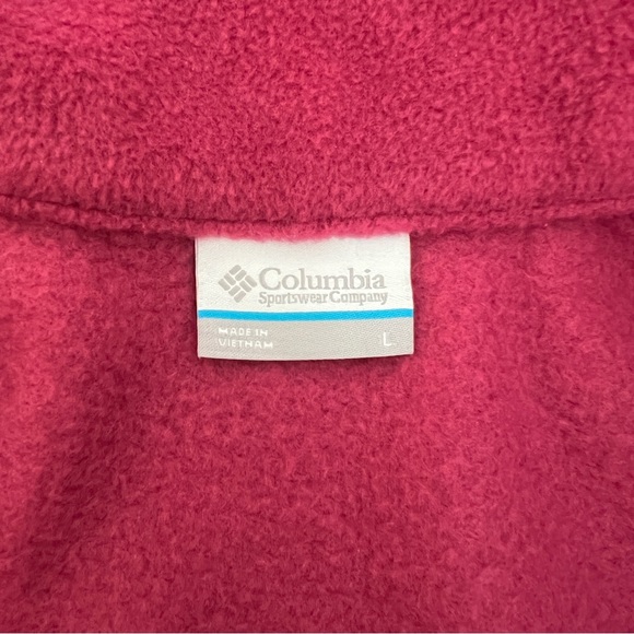 Columbia Benton Springs Fuchsia Pink Fleece Full Zip Jacket NWT - Picture 3 of 10